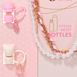 Thumbnail 3: Hydragear Pearl Bottle Strap and Straw Topper Set 