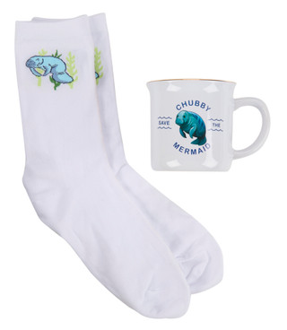 Thumbnail 2: Chubby Mermaids 2 Pc Mug & Sock Set 