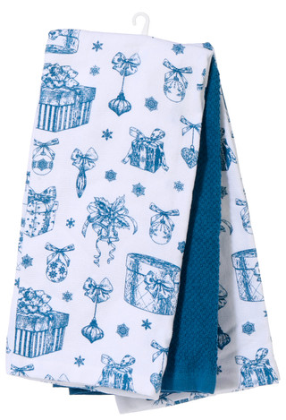 Thumbnail 1: Rockhill Home 3 Pk Christmas Twinkle Tidings Kitchen Towels  