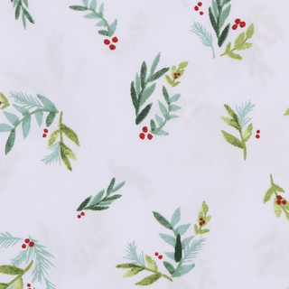 Thumbnail 6: Lenox Scallop Holly Holiday Sheet Set 