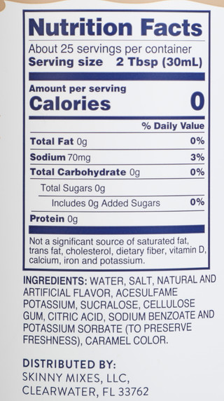 Thumbnail 2: SKINNY MIXES 25.4 OZ Caramel Pecan Flavored Drink Mix Syrup  