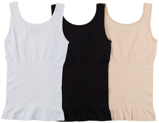Thumbnail 2: Skinny Girl Women's 3 Pk Seamless Shaping Tanks 