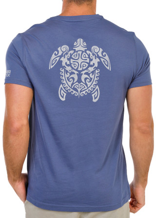 Thumbnail 1: Maori Hook Men's Short Sleeve Turtle Graphic Crew Neck Tee 