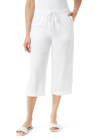 Thumbnail 1: Gloria Vanderbilt Blaine Sheeting Capri Pants 