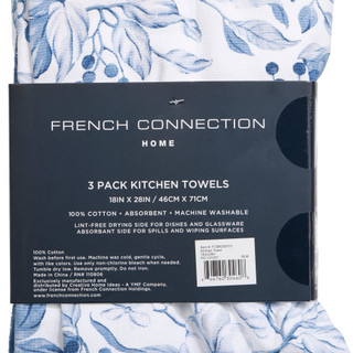Thumbnail 2: French Connection 3-Pack Dual Purpose Kitchen Towels 