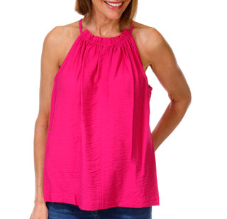 Thumbnail 1: DKNY Women's Crinkle Halter Top 