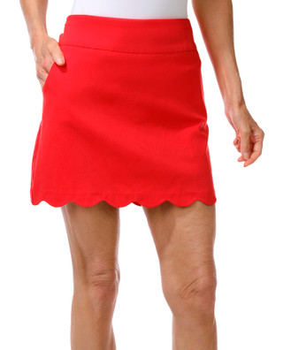 Thumbnail 1: ZAC AND RACHEL Women's 17 In. Pull On Scallop Hem Skort 