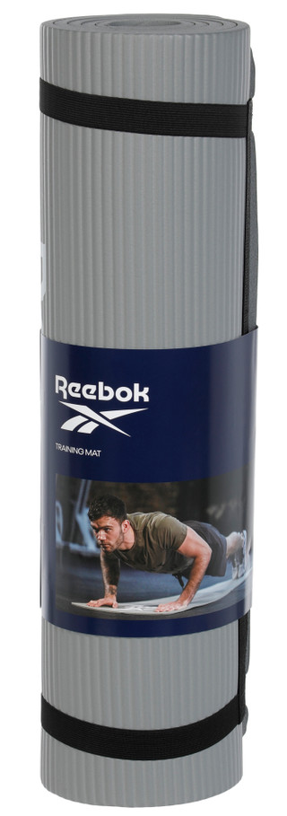 Thumbnail 2: Reebok Gray 10mm Solid Fitness Mat 