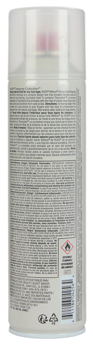 Thumbnail 1: Rusk W8less Strong Hold Shaping Hairspray 