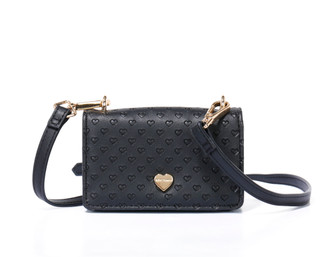 Thumbnail 3: Betsey Johnson Heart Embossed Wallet Crossbody 