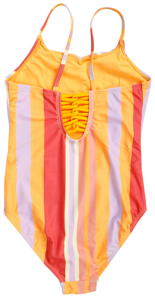 Thumbnail 2: Breaking Waves Girls 1 Pc V-shape Swim Suit  