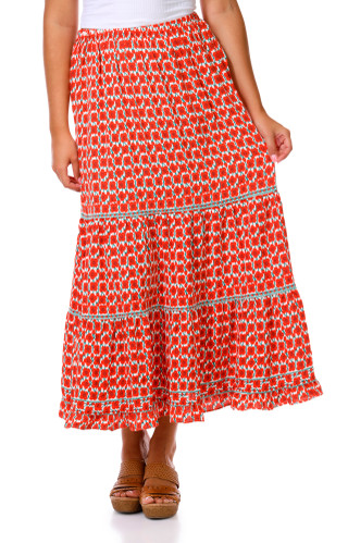 Thumbnail 3: MAX STUDIO Women's Soft Crepe Tier Skirt 