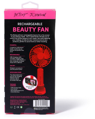 Thumbnail 3: Betsey Johnson Handheld Rechargeable Beauty Fan 