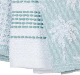 Thumbnail 2: Home Essentials 3 Pk Palm Tree Embroidered Kitchen Towels  