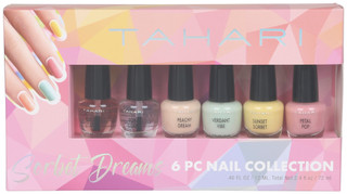 Thumbnail 1: Tahari 6 Pc Sorbet Dreams Nail Collection Set 