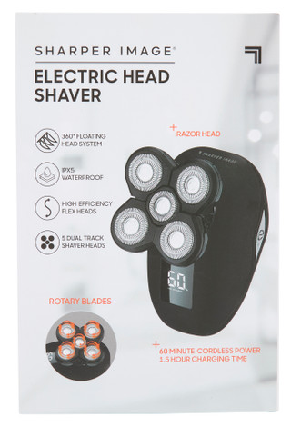 Thumbnail 1: SHARPER IMAGE Men's Wet and Dry Electric Head Shaver 