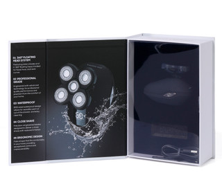 Thumbnail 5: SHARPER IMAGE Men's Wet and Dry Electric Head Shaver 