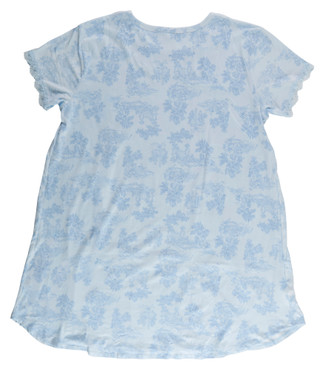 Thumbnail 1: FLORA Plus Short Sleeve Print Night Gown 