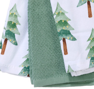 Thumbnail 1: Rockhill Home 3 Pk Christmas Tree Farm Kitchen Towels  