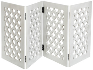 Thumbnail 2: Goofy Paws 60 In White Wood Pet Gate  