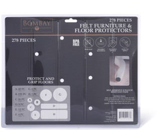 Thumbnail 2: Bombay Felt Furniture Pads & Floor Protectors - 278 Piece Set 