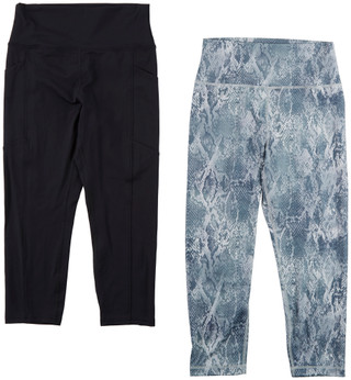 Thumbnail 1: Balance Collection Women's 2 Pk Print Capri Leggings 