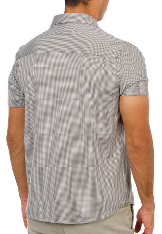 Thumbnail 1: Kenneth Cole Men's Short Sleeve Gingham Button Down Shirt 