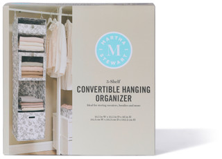 Thumbnail 3: Martha Stewart 5-Shelf Convertible Hanging Organizer 