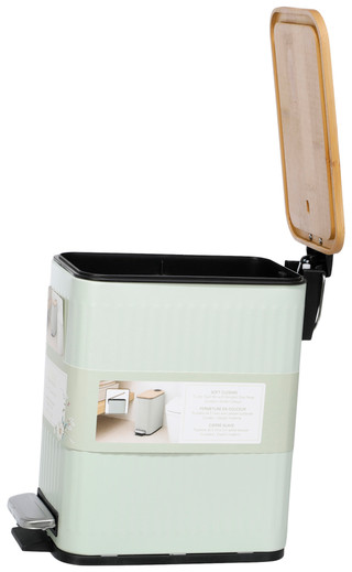 Thumbnail 2: LILLIAN AUGUST French Farmhouse 5L Slim Trash Bin w/ Bamboo Lid 