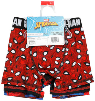 Thumbnail 3: Spiderman Boys 3 Pk Spider-Man Athletic Boxer Briefs  