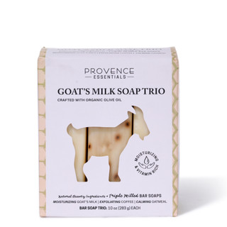 Thumbnail 2: Olivia Care Provence Essentials Goat's Milk Soap Trio 