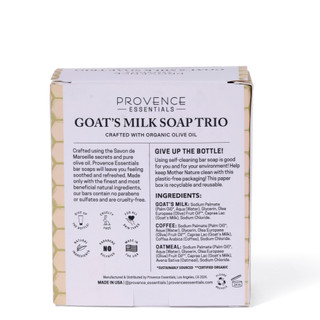 Thumbnail 3: Olivia Care Provence Essentials Goat's Milk Soap Trio 