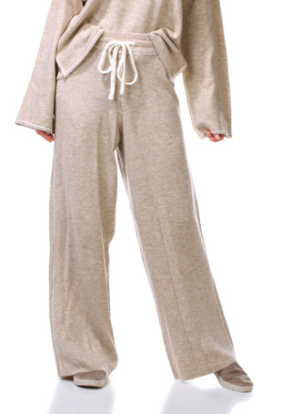 Thumbnail 2: Vince Camuto 2 Pc Women's Long Sleeve Sweater Pant Set w/ Contrast Piping 
