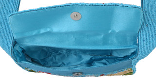 Thumbnail 1: SOL AND MER Women's Beaded Tropical Vacation Baguette Shoulder Bag  