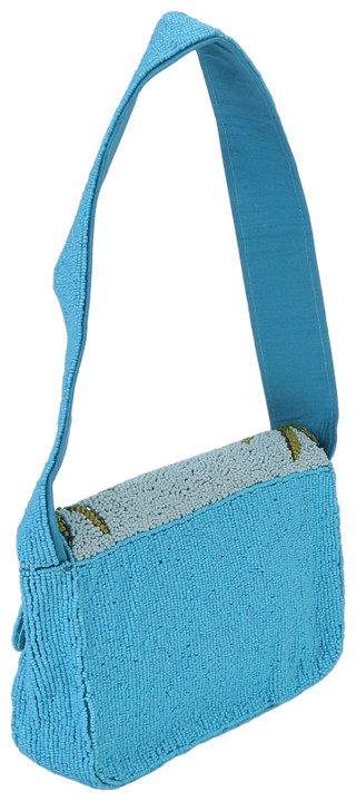 Thumbnail 2: SOL AND MER Women's Beaded Tropical Vacation Baguette Shoulder Bag  