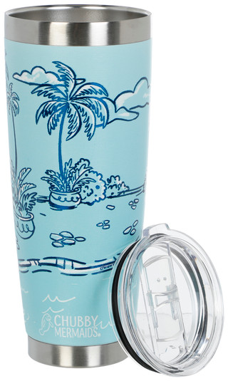 Thumbnail 2: Chubby Mermaids Manatee Springs Hotel Insulated Travel Tumbler 
