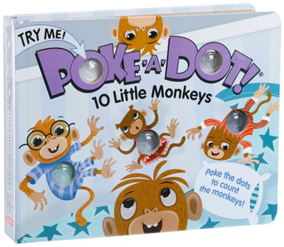 Thumbnail 1: Melissa & Doug Poke-A-Dot 10 Little Monkeys Children's Book 