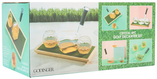 Thumbnail 3: Godinger Golf 3-Piece Decanter Whiskey Set 
