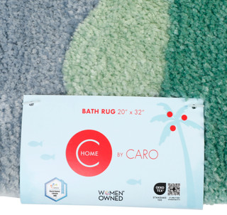 Thumbnail 1: Caro Home 20x32 Snorkeling Santa Christmas Bath Rug 
