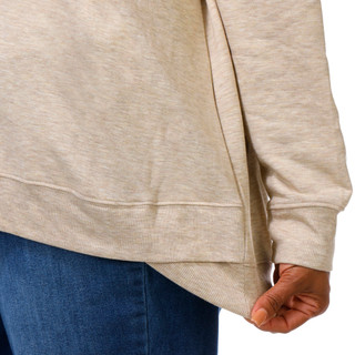 Thumbnail 2: Daniel Rainn Plus 3/4 Sleeve Thankful Embroidered Sweatshirt 