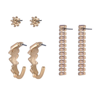 Thumbnail 1: BADGLEY MISCHKA 3 Pr Drop and Stud Earring Set 