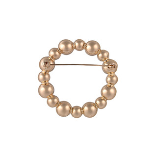 Thumbnail 2: BADGLEY MISCHKA Gold and Pearl Circle Pin 