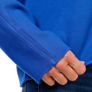 Thumbnail 3: Chelsea & Theodore Women's Long Sleeve V-Neck Drop Shoulder Top  