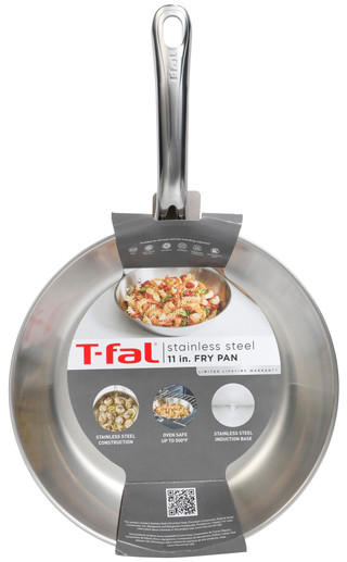Thumbnail 3: T-fal Stainless Steel Fry Pan - 11" 