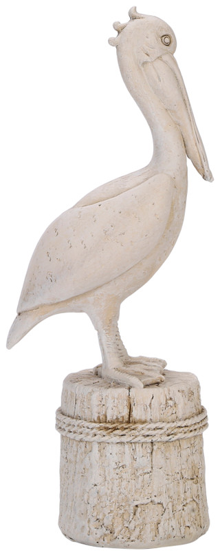 Thumbnail 2: Elements 11 In Resin Pelican On Piling Figurine  