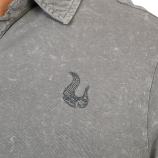 Thumbnail 1: Maori Hook Men's Short Sleeve Marble Wash Polo  