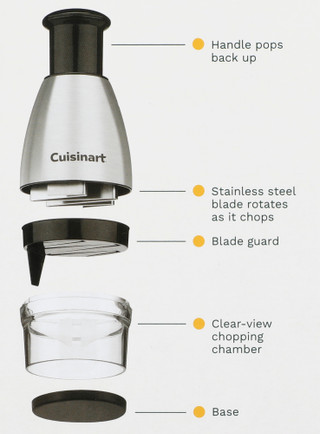 Thumbnail 1: CUISINART Stainless Steel Push Chopper 