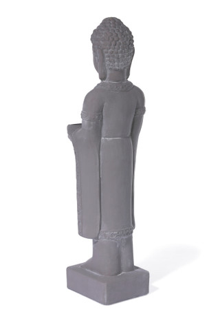 Thumbnail 2: Urban Trends Terracotta Standing Buddha Figure 