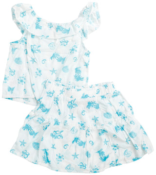 Thumbnail 1: Amy Byer 2 Pc Baby Girls Tropical Tank Shorts Set  