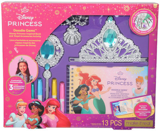 Thumbnail 2: Make It Real Disney Princess Doodle Gems Book & Activity Set 